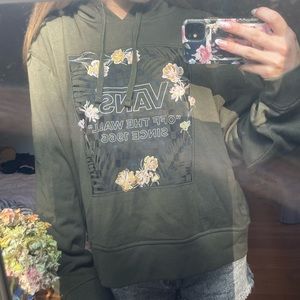 vans cropped hoodie